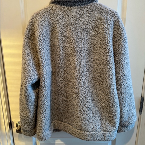Cozy Gray Teddy Jacket - Picture 3 of 4